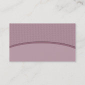 elegante malvenfarbene Kurve Visitenkarte (Rückseite)