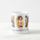 Elegante MAMA 3 Foto Collage Happy Mother Day Kaffeetasse (Mittel)