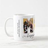 Elegante MAMA 3 Foto Collage Happy Mother Day Kaffeetasse (Links)