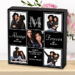 Elegante MAMA 5 Foto Collage Monogram Einmalige Ma Holzkisten Schild<br><div class="desc">Überraschen Mama diesen Tag mit einem personalisierten 5 Foto einzigartiges Muttergedicht & monogramm Holzkastenschild. "Always My Mother, Forever My Friend" Personalisieren Sie diese Mama-Plakette mit Lieblings-Fotos, Nachrichten und Namen. Besuchen Sie unsere Kollektion für die besten Mama's Day Geschenke und personalisierten Mama Geschenke. COPYRIGHT © 2022 Judy Burrows, Black Dog Art...</div>