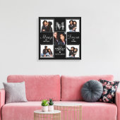 Elegante MAMA 5 Foto Collage Monogram Einmalige Ma Leinwanddruck (Insitu (Wohnzimmer))