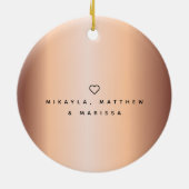 Elegante Mama Moderne Minimalistische Imitate Rose Keramik Ornament (Hinten)