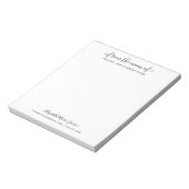 Elegante Mama Moderne Schrift Notizblock (Rotiert)