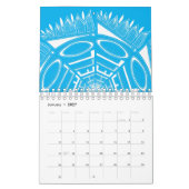 Elegante Mandala Art Colorful Blue Kalender (Jan 2027)
