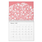 Elegante Mandala Art Colorful Blue Kalender (Feb 2027)