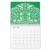 Elegante Mandala Art Colorful Blue Kalender (Mär 2027)