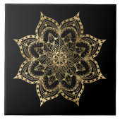 elegante Mandala-Dekoration Keramik Fliese (Vorderseite)