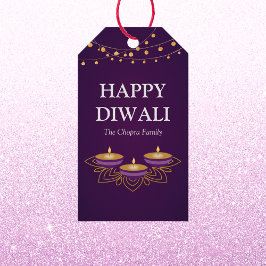 Elegante mandala diyas retroduale lila Diwali Geschenkanhänger