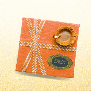 Elegante mandala diyas retrosus talli ovaler aufkleber