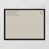 Elegante Mandala Indian Boho Black Engagement Part Einladungspostkarte (Rückseite)