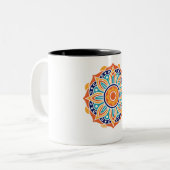 Elegante Mandala Keramik Tasse Perfect Gift for Ar (Vorderseite Links)