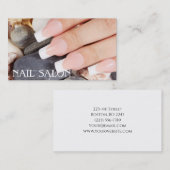Elegante Maniküre nagel Nagelsalon Visitenkarte (Vorne/Hinten)
