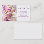 Elegante Maniküre nagel Nagelsalon Visitenkarte (Vorne/Hinten)