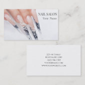 Elegante Maniküre nagel Nagelsalon Visitenkarte (Vorne/Hinten)