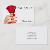 Elegante Maniküre nagel Nagelsalon Visitenkarte (Vorne/Hinten)
