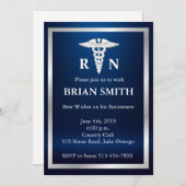 Elegante männliche einladung (Vorne/Hinten)