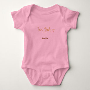 Elegante Mannschaft Braut Hot Pink Bridesmaid Brau Baby Strampler
