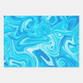 Elegante Marbelized Paint Museo Cantonale d'Arte Geschenkpapier Set (Vorderseite)