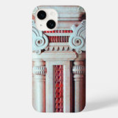 ELEGANTE MARBLE COLUMN, ROTE PINK-INNENDESIGN Case-Mate iPhone HÜLLE (Rückseite)