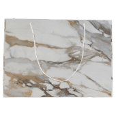 Elegante Marble Pattern Geschenktasche Große Geschenktüte (Rückseite)