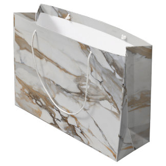 Elegante Marble Pattern Geschenktasche Große Geschenktüte