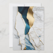 Elegante Marble Stone Gold Nurse Graduation Party Einladung (Rückseite)