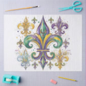 Elegante Mardi Gras Farben Decoupage Seidenpapier (Basteln)