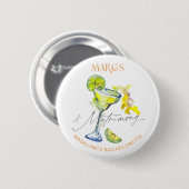 Elegante Margs & Matrimony Bachelorette Weekend Button (Vorne & Hinten)