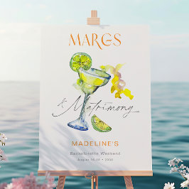 Elegante Margs & Matrimony Bachelorette Weekend Poster