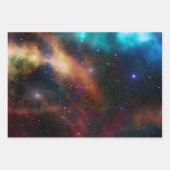 Elegante Marine Blue und lila Milchstraßengalaxie Geschenkpapier Set (Vorderseite 3)