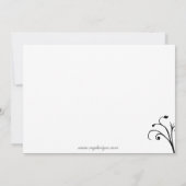 elegante Marine Corporate Party Einladung (Rückseite)