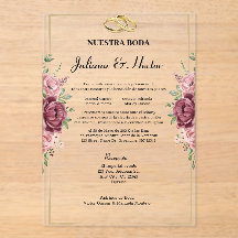 Elegante marine-rote und goldene florale Hochzeit