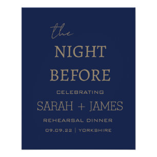Elegante Marine The Night Before Probe Dinner Poster