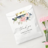 Elegante marineblaue Blumenhochzeit vielen Dank Geschenktütchen (Versiegelt)