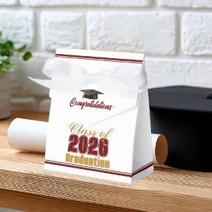 Elegante marineblaue Gold Abitur 2026 Geschenkschachtel