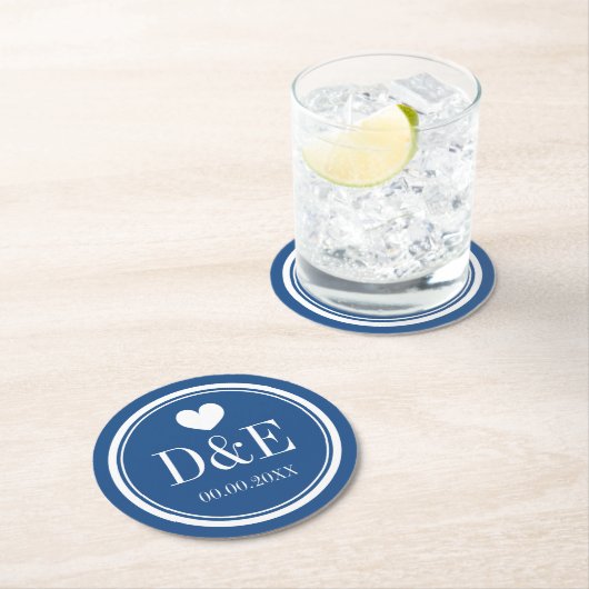 Elegante marineblaue Untersetzer (Vor Ort)