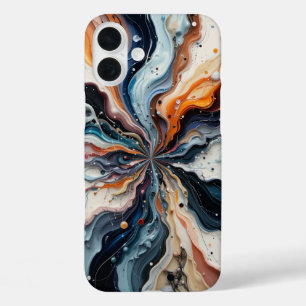 Elegante Marmor Abstrakte Kunst iPhone 16 Plus Hülle