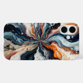 Elegante Marmor Abstrakte Kunst Case-Mate iPhone Hülle (Rückseite (Horizontal))