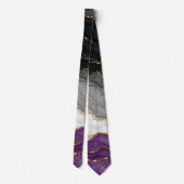 Elegante Marmor-Asexualitäts-Stolzfarben Krawatte (Rückseite)