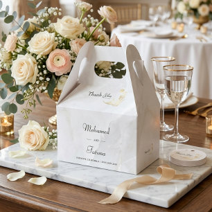 Elegante Marmor-Geschenkbox zur Hochzeit Geschenkschachtel