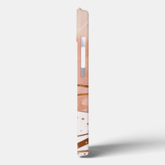 Elegante Marmor Rose Gold Case-Mate iPhone Hülle (Rückseite / Links)