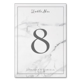Elegante Marmor- und Wreath-Hochzeitsfeiern - Tisc Tischnummer