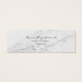 Elegante Marmor- und Wreath-Hochzeitskarte (Rückseite)