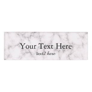 Elegante Marmorart Namenschild