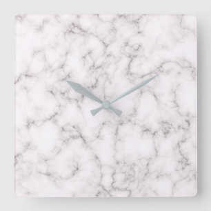 Elegante Marmorart Quadratische Wanduhr