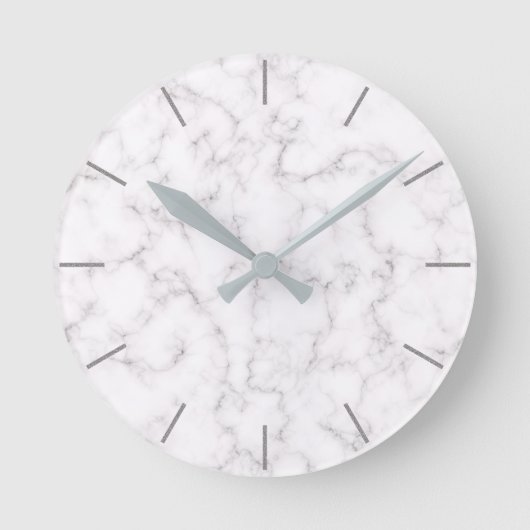 Elegante Marmorart Runde Wanduhr (Vorderseite)
