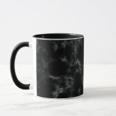 Elegante Marmorart - Schwarzes Tasse (Links)