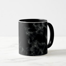 Elegante Marmorart - Schwarzes Tasse