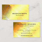 Elegante Marmorbäume Flora Modernes Gold Visitenkarte (Vorne/Hinten)