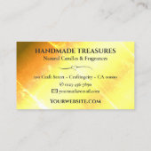 Elegante Marmorbäume Flora Modernes Gold Visitenkarte (Rückseite)